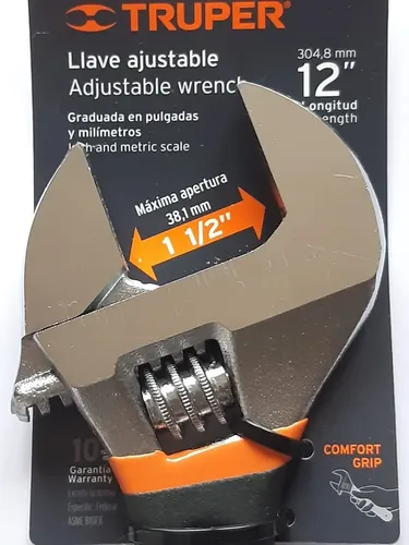 Pack De 2 Llaves Francesas Truper , 12 Y 6 Pulgadas. - Imagen 7
