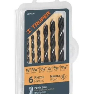 Juego De Brocas Para Madera Truper  6 Piezas  Cod. Jbma-6