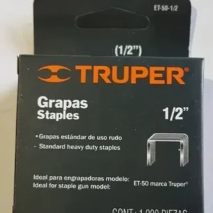 5 Caja De Grapas T 50 Marca Truper De 1/2 Pulgadas