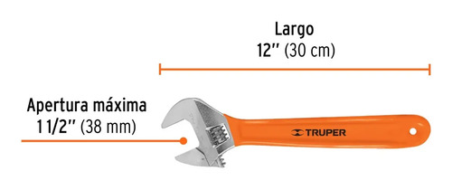 Pack De 2 Llaves Francesas Truper , 12 Y 6 Pulgadas. - Imagen 5