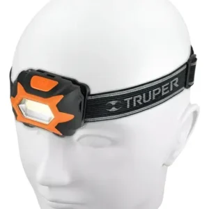 Linterna De Cabeza Tipo Minero, 150 Lúmenes, 1 Led, Truper  Blanco Naranja Claro