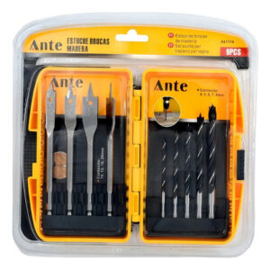 Set Brocas Avellanadoras Ante 9 Piezas Madera Pvc Modelo 941174