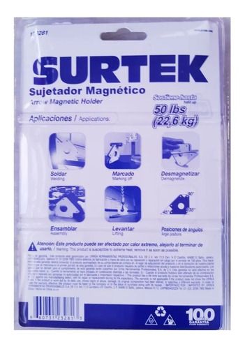 Escuadra Magnética 50 Lbs. Set 4 Unidades - Imagen 4