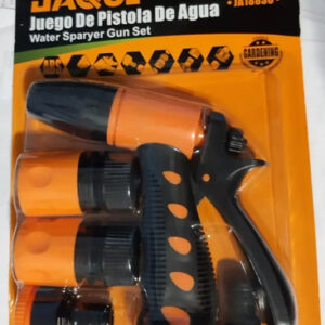 Kit Set Jgo Conector Rápido Manguera De Jardín 4 Piezas  Naranja Claro