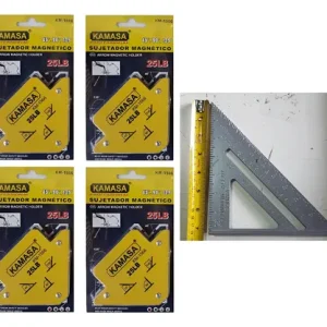 4 Escuadras Mag. 25 Lbs Soldar + Escuadra Rápida Aluminio