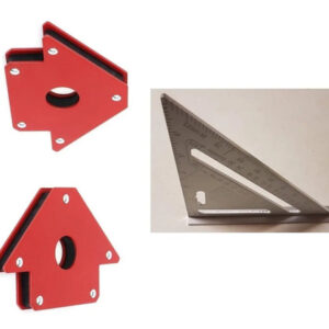2 Escuadras Mag.  4 PuLG Para Soldar , 50  Lbs + Esc Rapida