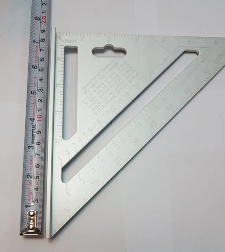 Set 4 Formones Para Madera Truper + Escuadra Rápida - Imagen 7