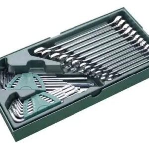 Bandeja Sata Llaves Combinada Y Hexagonales Allen ,torx 30pc Color Verde