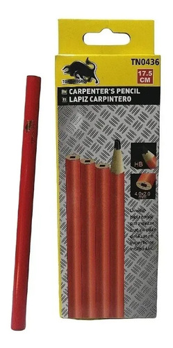Set Lápiz Carpintero Negro , 12 Piezas Toro-negro Tn0436