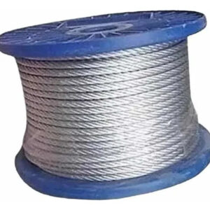 Piola Cable De Acero 6 Mm,  Rollo  De 100 M