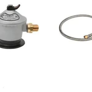 Regulador De Gas Para Cilindros De  5 A 15 Kg Con Flexible Gris