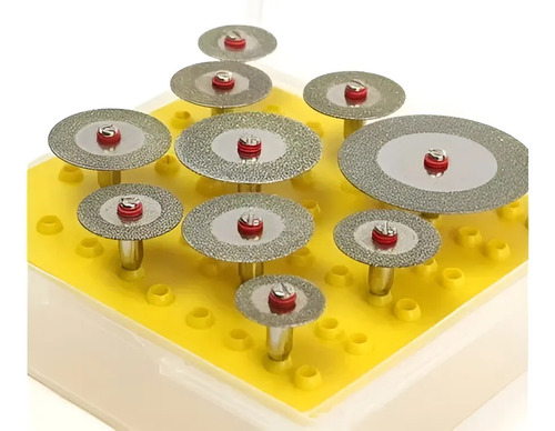 20 Discos Corte Diamante Abrasivos Dremel Gris