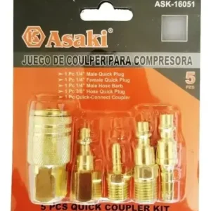 Set De Accesorios , Acoples Rápido Para Compresor 5 Piezas
