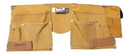 Coleto Carpintero Doble Con Cinturón Ferrawyy Beige