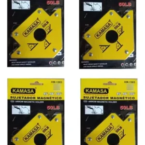Pack 4 Escuadras Magneticas De 50 Lbs Para Soldar Kamasa