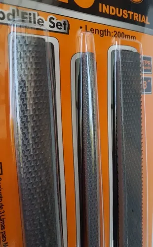 Juego Set Escofinas 8 Pul 3pcs Para Madera Carpintería - Imagen 2