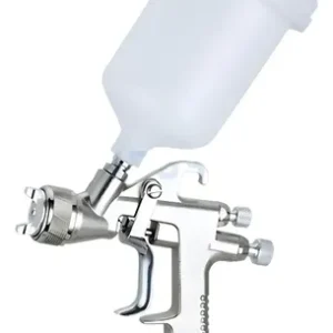 Pistola Para Pintar Alta Presión Voylet 4001b Gravedad 600ml 1.7 Mm Plateado