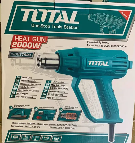 Pistola De Calor Industrial Total 2000 Watts Verde - Imagen 2