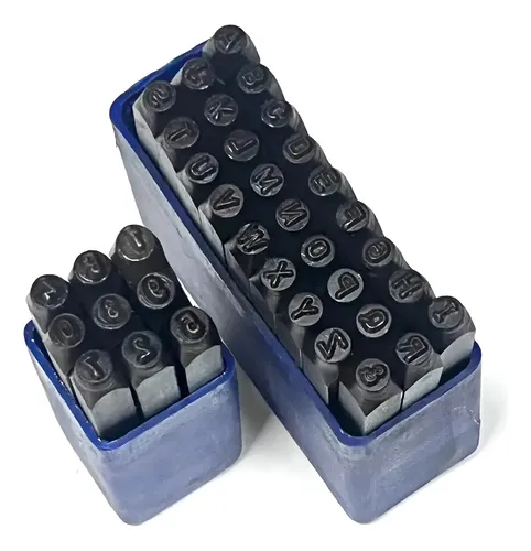 Números Y Letras 3mm De Golpe 36 Piezas 3 Mm