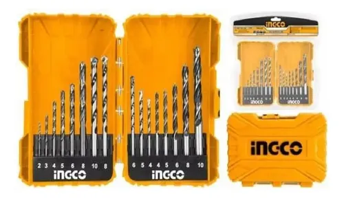 Set 16 Brocas Madera Metal Concreto Ingco Akd9165 - Imagen 3