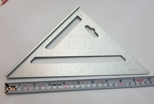 Set 4 Formones Para Madera Truper + Escuadra Rápida - Imagen 6